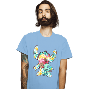 Shirts T-Shirts, Unisex / Small / Powder Blue Magical Silhouettes - Stitch