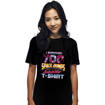 Shirts T-Shirts, Unisex / Small / Black I Survived 700 Space Jumps