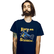 Load image into Gallery viewer, Shirts T-Shirts, Unisex / Small / Navy Keep On Stabbin&#39;
