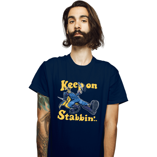 Shirts T-Shirts, Unisex / Small / Navy Keep On Stabbin'