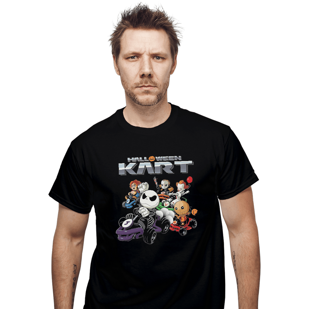 Shirts T-Shirts, Unisex / Small / Black Halloween Kart