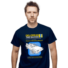 Load image into Gallery viewer, Shirts T-Shirts, Unisex / Small / Navy Time Machine Manual
