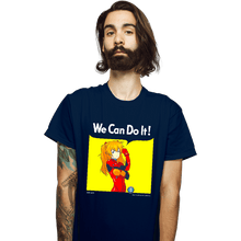 Load image into Gallery viewer, Shirts T-Shirts, Unisex / Small / Navy We Can Do It Shinji
