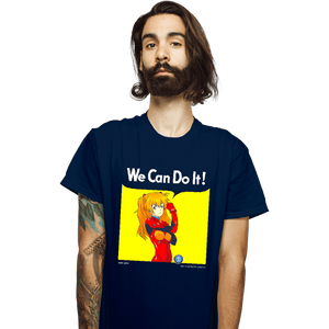 Shirts T-Shirts, Unisex / Small / Navy We Can Do It Shinji