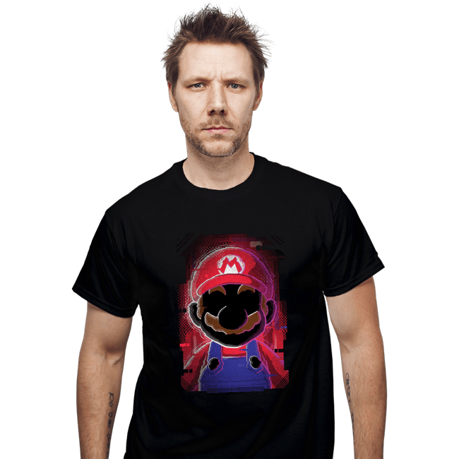 Secret_Shirts T-Shirts, Unisex / Small / Black Mario Glitch