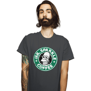 Shirts T-Shirts, Unisex / Small / Charcoal Mr. Sparkle Coffee