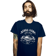 Load image into Gallery viewer, Daily_Deal_Shirts T-Shirts, Unisex / Small / Navy Bubba Gump Shrimp Company
