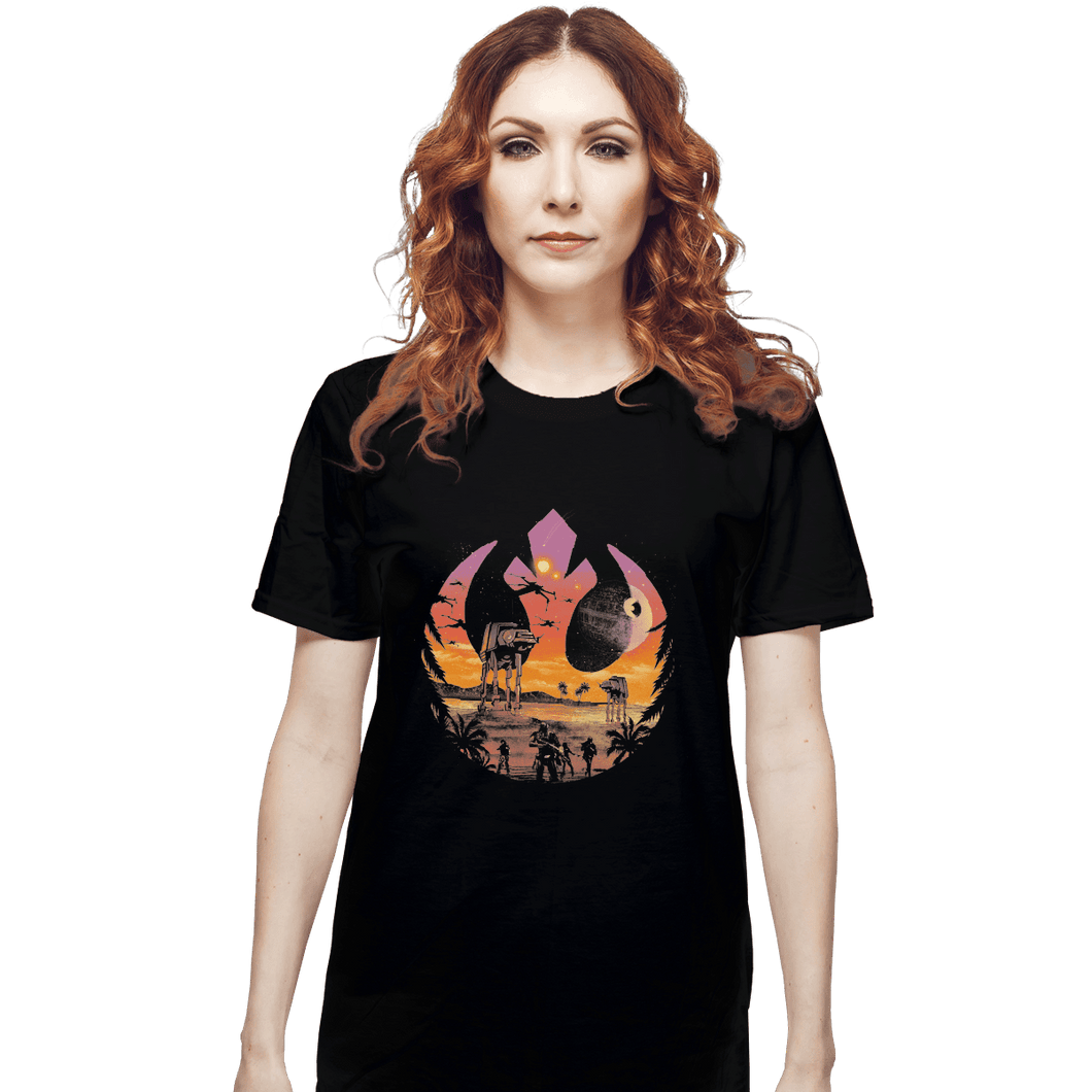 Shirts T-Shirts, Unisex / Small / Black Rebellion Sunset