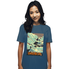 Load image into Gallery viewer, Shirts T-Shirts, Unisex / Small / Indigo Blue Visit Erebor
