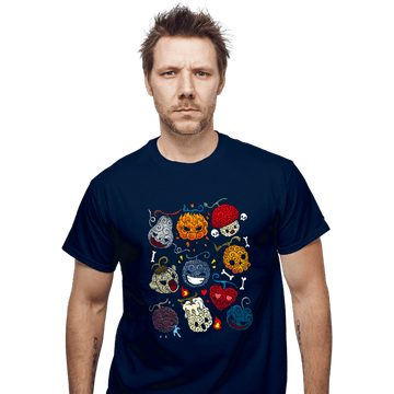 Daily_Deal_Shirts T-Shirts, Unisex / Small / Navy Halloween Fruit