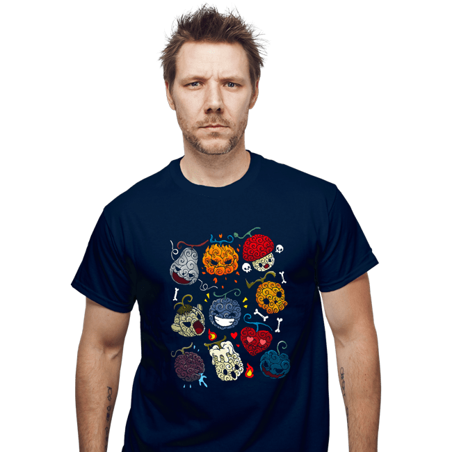 Daily_Deal_Shirts T-Shirts, Unisex / Small / Navy Halloween Fruit