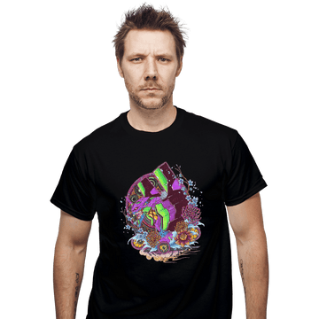 Shirts T-Shirts, Unisex / Small / Black EVA 01 Ornate