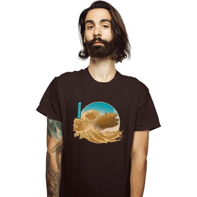 Daily_Deal_Shirts T-Shirts, Unisex / Small / Dark Chocolate The Great Wave off Arrakis