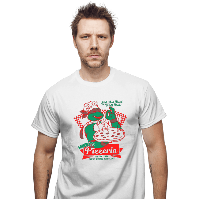 Secret_Shirts T-Shirts, Unisex / Small / White Mikey's Pizzeria