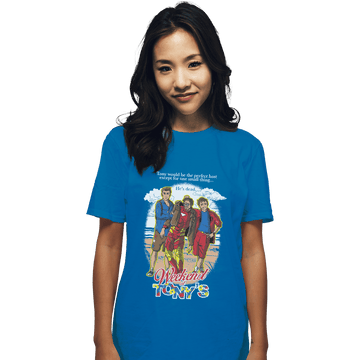 Shirts T-Shirts, Unisex / Small / Sapphire Weekend at Tony's