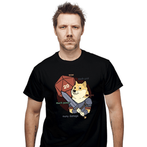 Secret_Shirts T-Shirts, Unisex / Small / Black D&D Doge Meme
