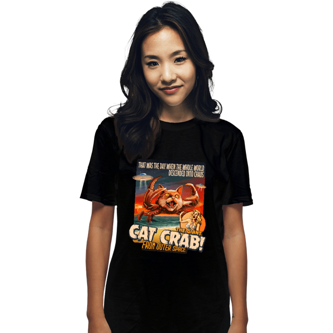Secret_Shirts T-Shirts, Unisex / Small / Black Cat Crab!