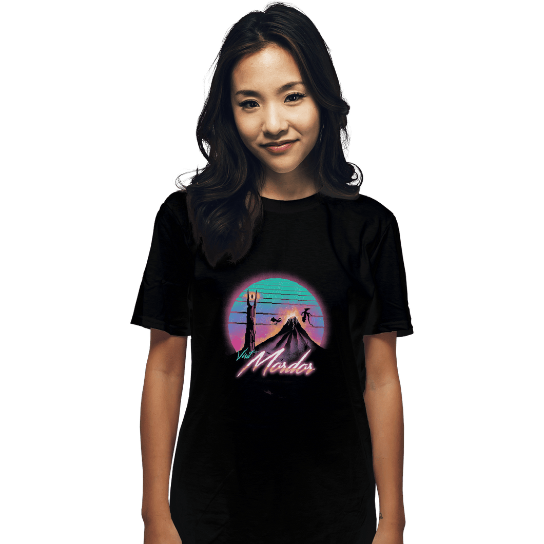 Shirts T-Shirts, Unisex / Small / Black Mordor Wave