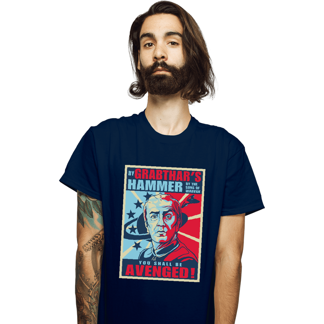 Shirts T-Shirts, Unisex / Small / Navy Grabthar's Hammer