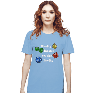 Secret_Shirts T-Shirts, Unisex / Small / Powder Blue Seuss Dice