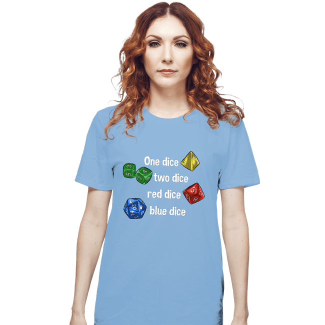 Secret_Shirts T-Shirts, Unisex / Small / Powder Blue Seuss Dice