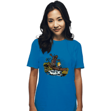 Load image into Gallery viewer, Secret_Shirts T-Shirts, Unisex / Small / Sapphire The Adventures Of The Deer-Boy
