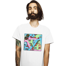 Load image into Gallery viewer, Secret_Shirts T-Shirts, Unisex / Small / White Squid Relativity Staircase
