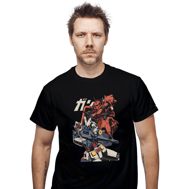 Shirts T-Shirts, Unisex / Small / Black Zaku VS RX 78-2