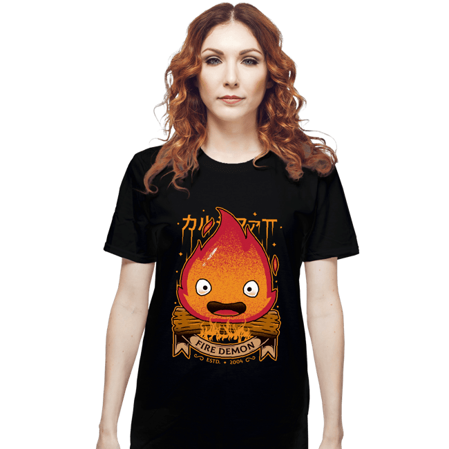 Shirts T-Shirts, Unisex / Small / Black Fire Demon