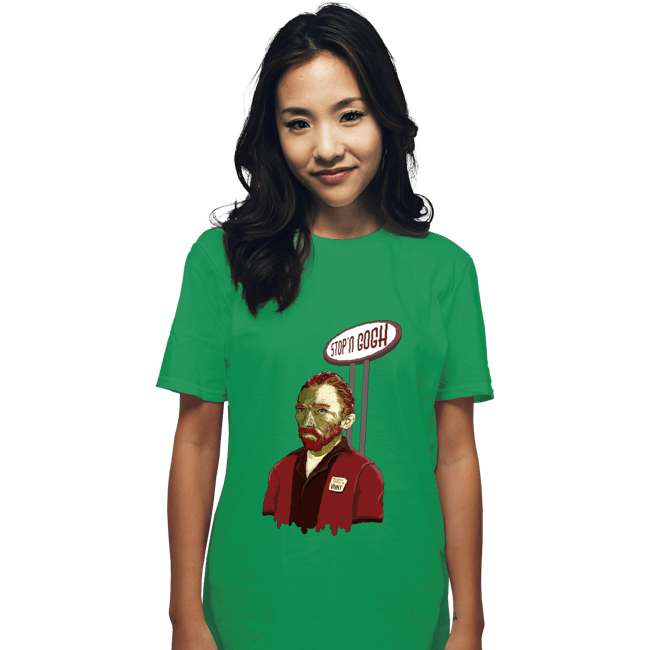 Shirts T-Shirts, Unisex / Small / Irish Green Stop 'N Gogh