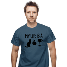 Load image into Gallery viewer, Secret_Shirts T-Shirts, Unisex / Small / Indigo Blue Cat Butt Trophy
