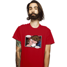 Load image into Gallery viewer, Shirts T-Shirts, Unisex / Small / Red Rebelstein Kiss
