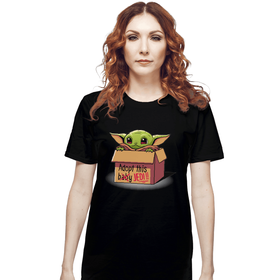 Shirts T-Shirts, Unisex / Small / Black Adopt This Jedi
