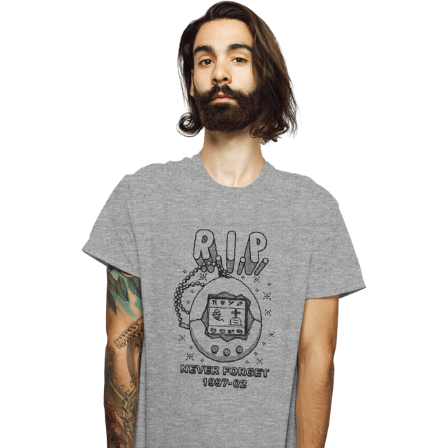 Secret_Shirts T-Shirts, Unisex / Small / Sports Grey RIP Tamagotchi