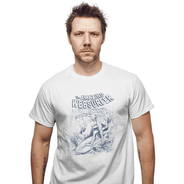 Shirts T-Shirts, Unisex / Small / White Web Surfer