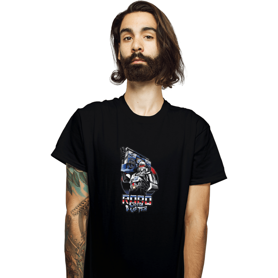 Shirts T-Shirts, Unisex / Small / Black Robo Ghetto Blaster