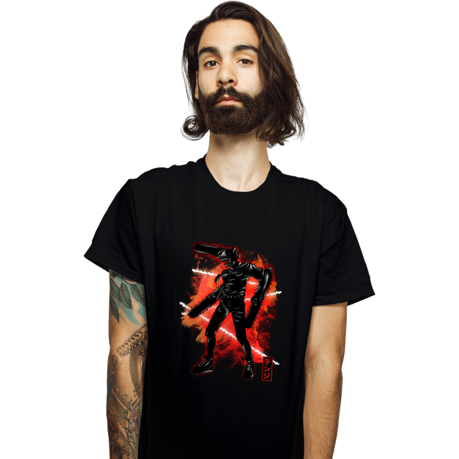 Shirts T-Shirts, Unisex / Small / Black Cosmic Chainsaw