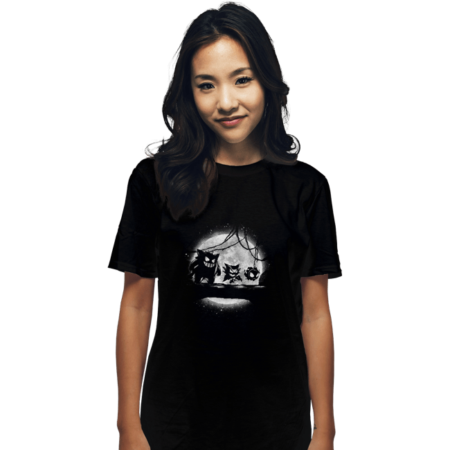 Shirts T-Shirts, Unisex / Small / Black Moonlight Ghost Types