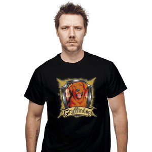 Shirts T-Shirts, Unisex / Small / Black Hairy Pupper House Gryffindog