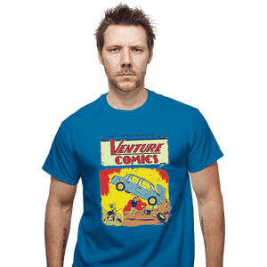 Shirts T-Shirts, Unisex / Small / Sapphire Brock Action Comics