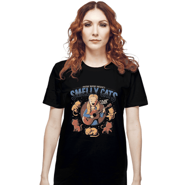 Shirts T-Shirts, Unisex / Small / Black Smelly Cats