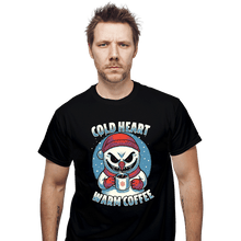 Load image into Gallery viewer, Secret_Shirts T-Shirts, Unisex / Small / Black Cold Heart Warm Coffee
