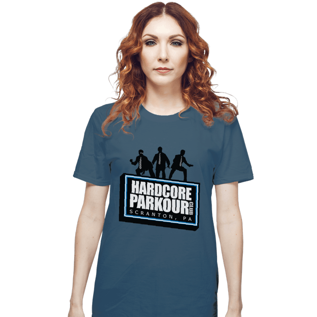 Shirts T-Shirts, Unisex / Small / Indigo Blue Hardcore Parkour Club