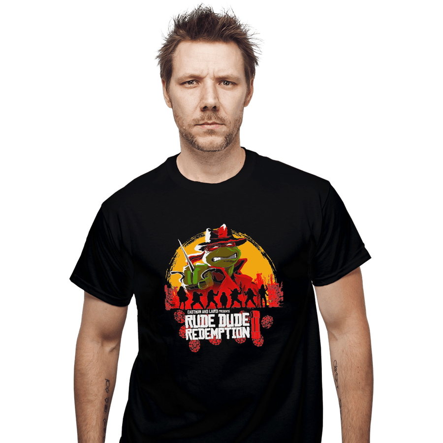 Shirts T-Shirts, Unisex / Small / Black Rude Dude