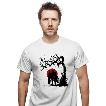 Shirts T-Shirts, Unisex / Small / White Black Swordsman Under The Sun