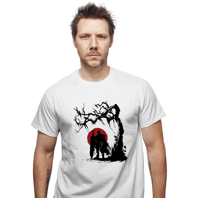 Shirts T-Shirts, Unisex / Small / White Black Swordsman Under The Sun