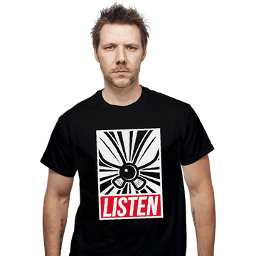 Shirts T-Shirts, Unisex / Small / Black Listen and Obey