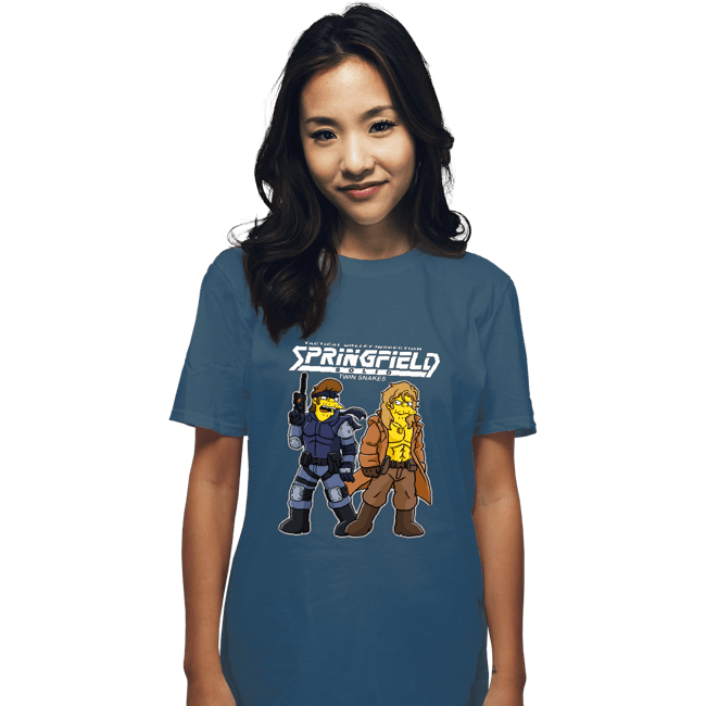Secret_Shirts T-Shirts, Unisex / Small / Indigo Blue Twin Snakes