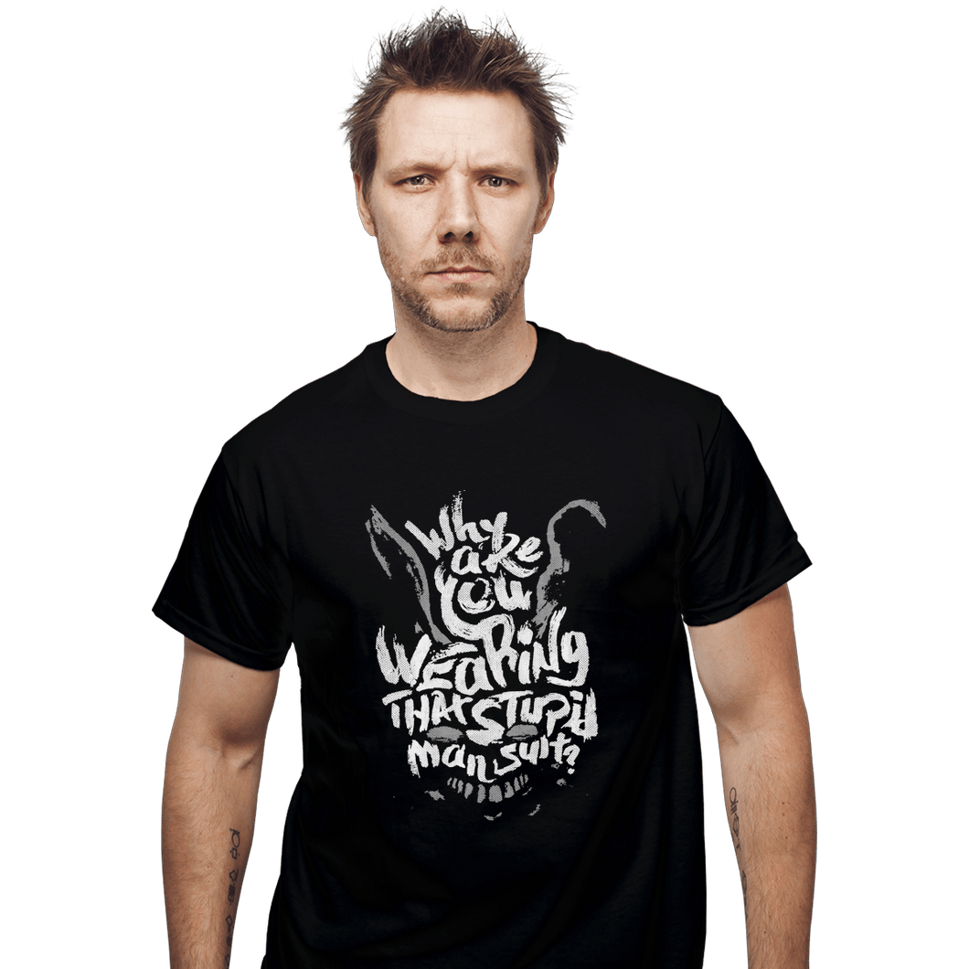 Shirts T-Shirts, Unisex / Small / Black Man Suit