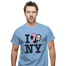 Load image into Gallery viewer, Daily_Deal_Shirts T-Shirts, Unisex / Small / Powder Blue Ghostface Loves NY
